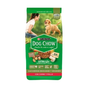 Purina Dog Chow Cachorros Medianos y Grandes (Carne y Pollo) 24 Kg