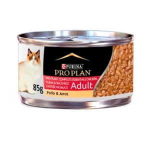 Purina Pro Plan Lata Gato Adulto Pollo y Arroz 85 Grs