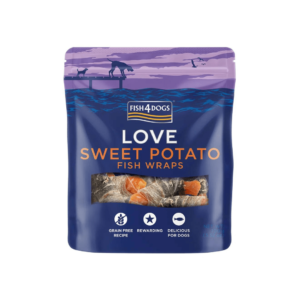 Fish 4 Dogs Love Sweet Potato Fish Wraps Treats 100g