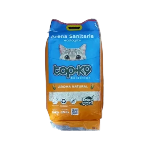 Arena Sanitaria Top-k9 Ecológica Aroma Natural 10 Kg