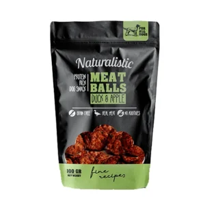 Naturalistic Meat Balls Duck & Apple 100 grs