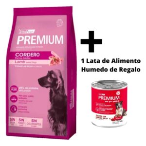 Premium Cordero 20 Kg Perro Adulto + Lata Alimento Húmedo de Regalo